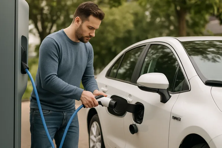 Hybride auto opladen: basis